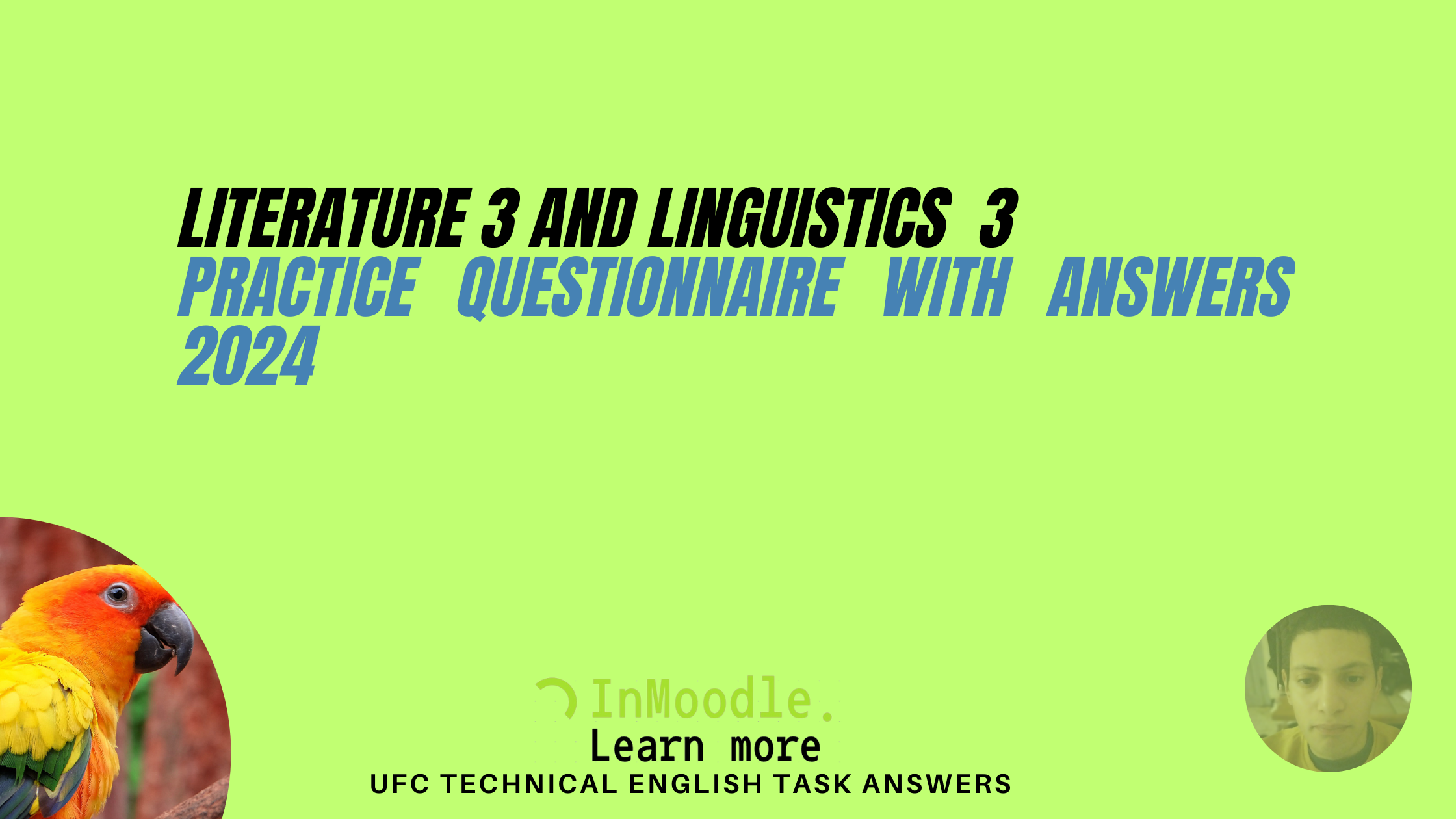 Literature 3 and linguistics  3 practice Questionnaire with Answers 2024