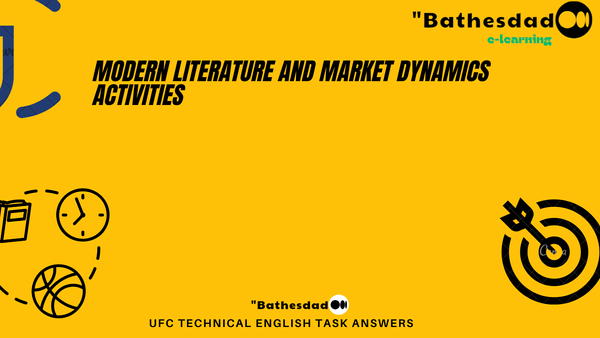 Modern Literature and Market Dynamics activities